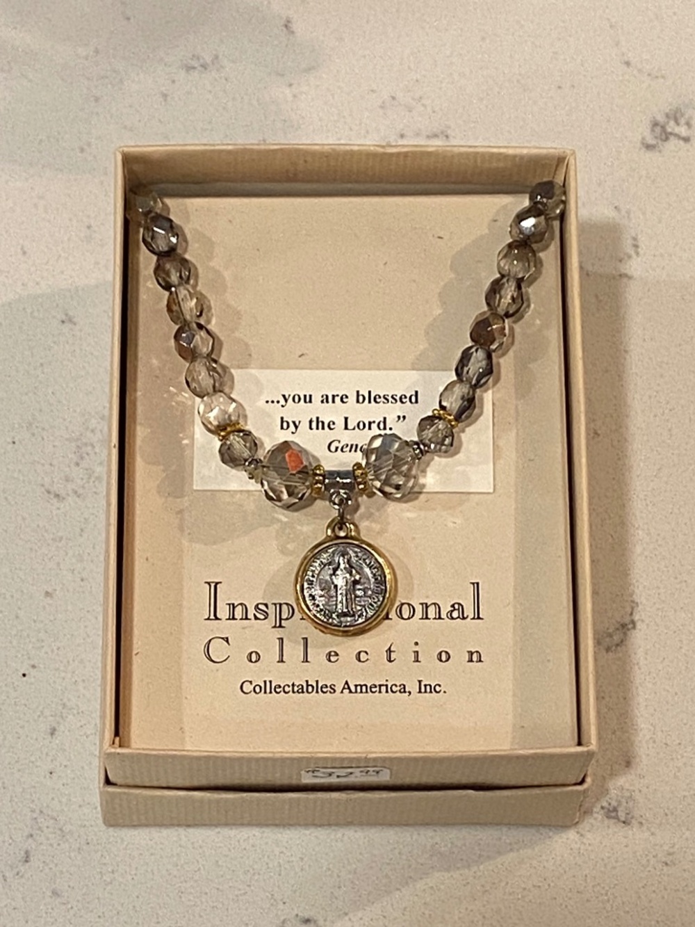 Inspirational Collection Beaded St. Benedict Bracelet NWT
